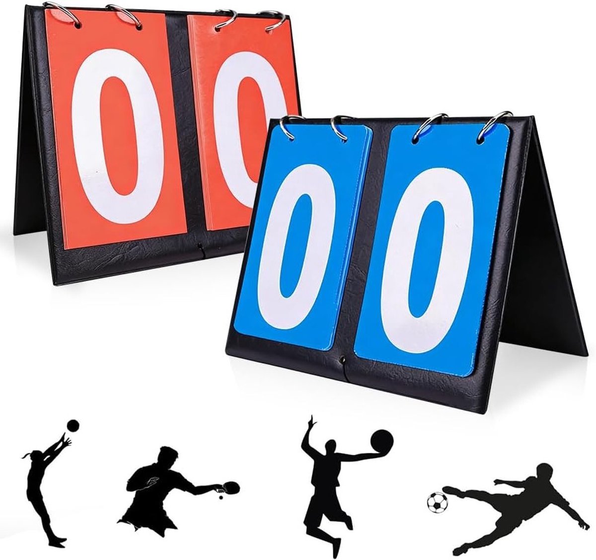 Digitale Flip Sport Scoreboard - Handmatig, Draagbaar Puntenteller voor Basketbal, Tafeltennis en Voetbal, Competitie Display met Digitale Teller