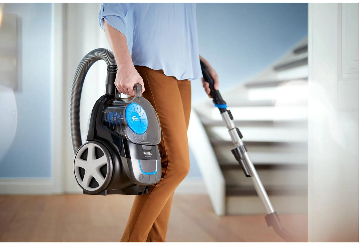 Philips Stofzuiger zonder Zak FC9331/09 - Alle Vloertypen - Sterke Zuigkracht - Met H13 Allergiefilter - Met Extra Mondstuk - Blauw — afbeelding 2