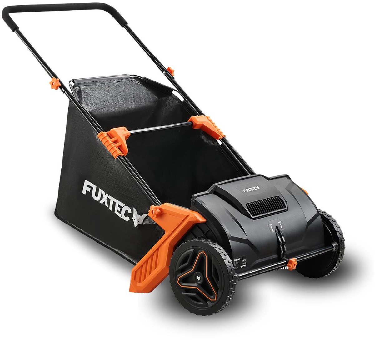Bladzuiger FUXTEC FX-LS52 Handmatige bladzuiger, bak van 100 L, 530 mm breed, 6,5 kg, verstelbare handgrepen, 2 wielen