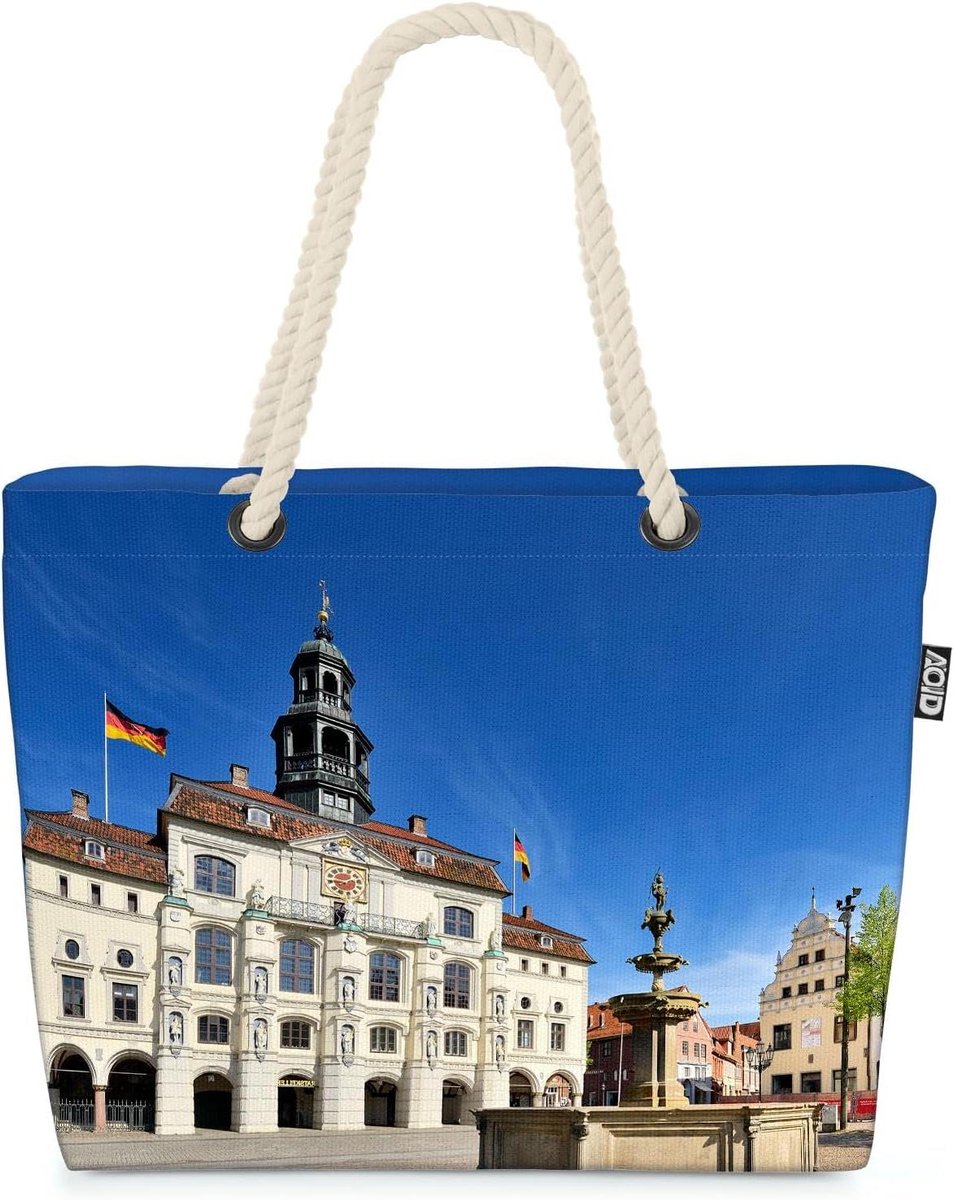 Strandtas shopper - Grote tas - Dagentjes weg - XXL formaat - 58 cm - Meerkleurig