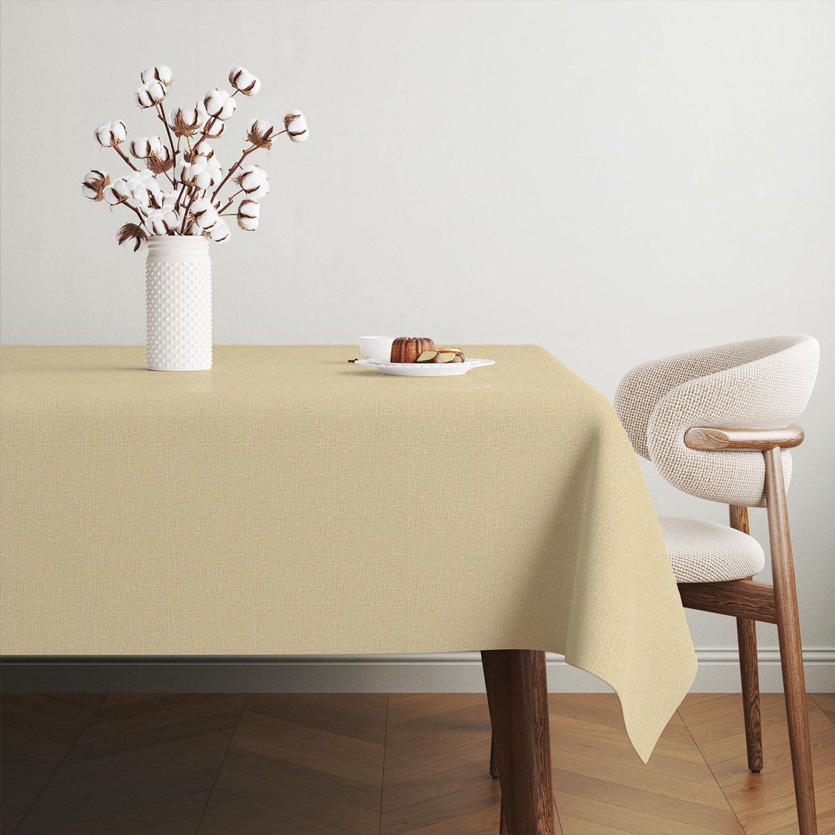 Tafelkleed - Tafelzeil - Eettafel Decoratie - Waterafstotend - 220 x 140 cm - Beige