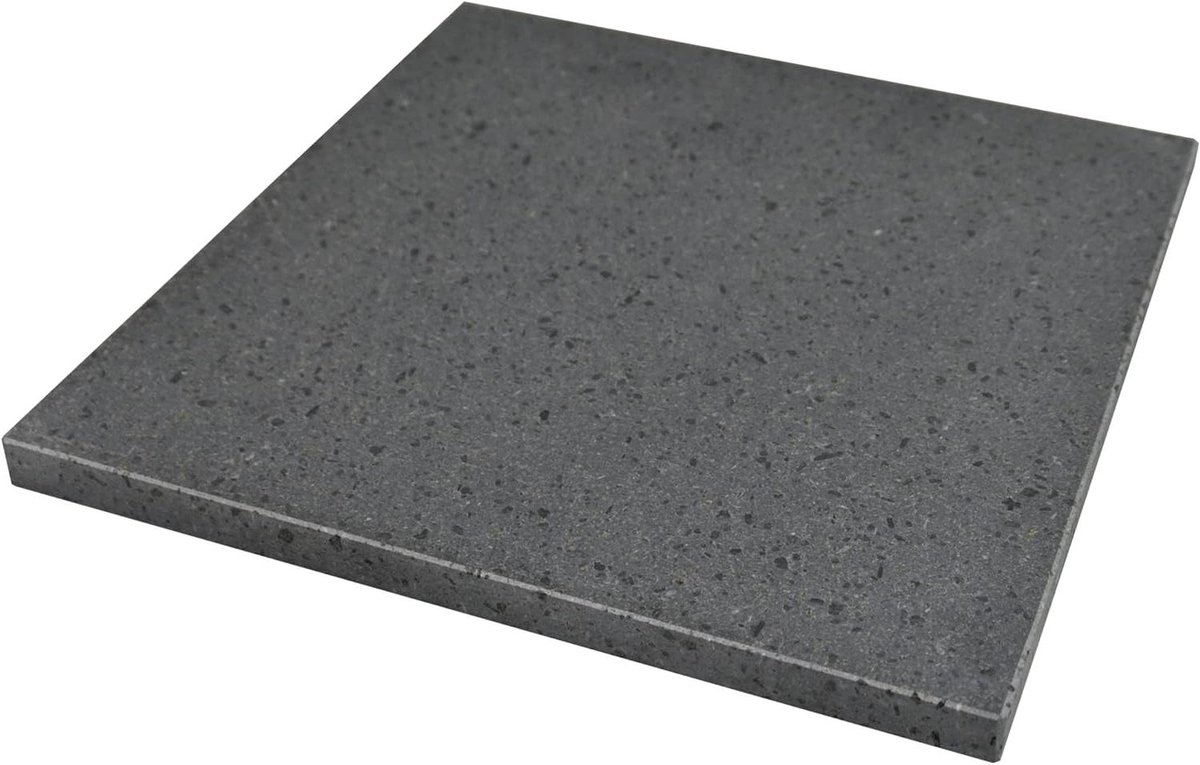 Lavasteen Grillplaat - Bakplaat Steen - Pizza Bakken - Gelijkmatige Hitte - 60x30cm - Grijs