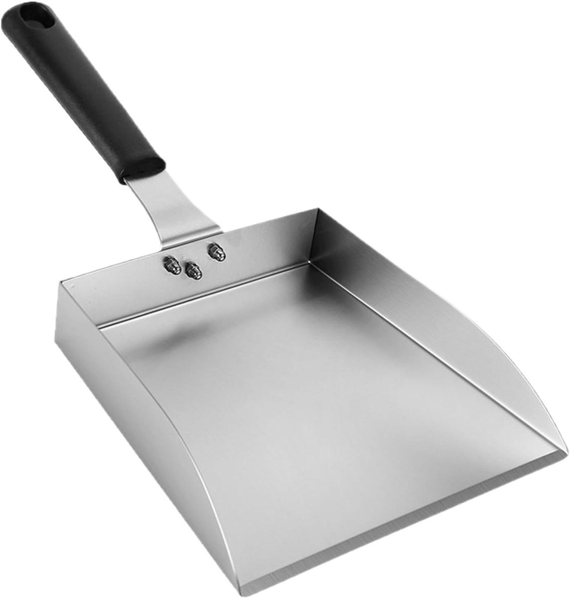 Spatel Schraper - Keukengereedschap - Buiten koken - Roestvrij staal - 19 x 18 cm - Zilver