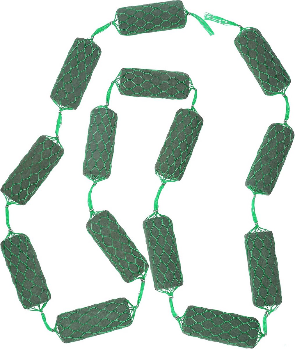 Bloemensteekschuim Garland - Bloemenschuim Blokken - Bloemen Schikken - Snelle Waterabsorptie - 3 Meter Totaal - Groen