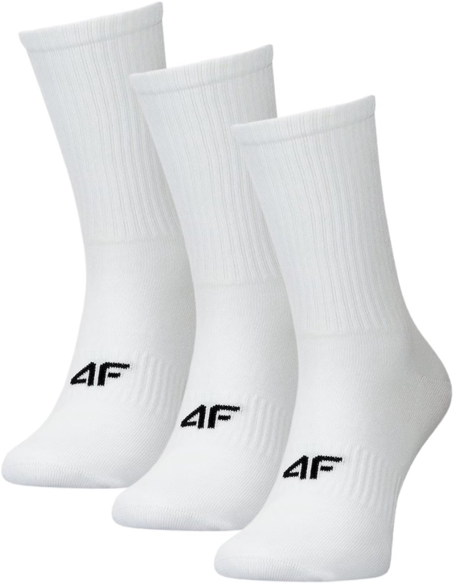 4F Sokken Heren 3-pack Wit - Maat 43-46