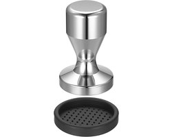 Professionele Espresso Tamper 51mm Roestvrij Staal met Siliconen Kussen | Perfect Gelijkmatige Koffie