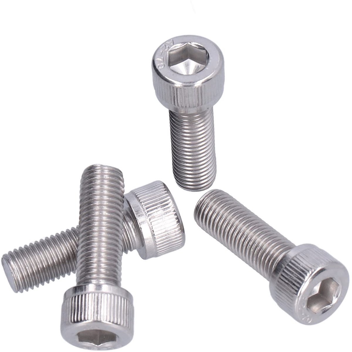 aladdien - RVS Hex Bouten - 4 Stuks - M10 - Zeskantkop - Fijnschroefdraad - A2 1.25mm - Duurzaam en Sterk - Geschikt voor Bouwprojecten - RVS