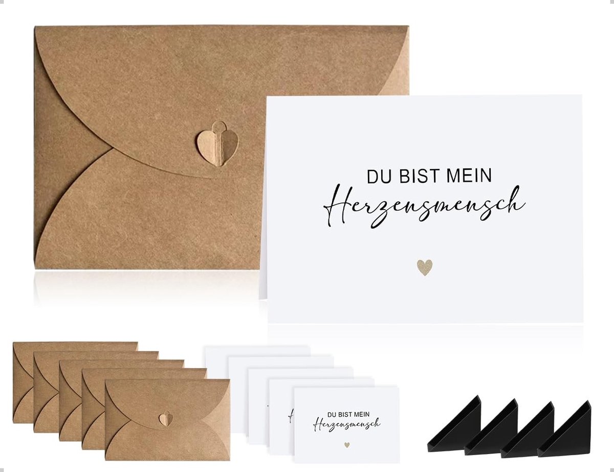aladdien - You bist mein Herzensmensch - Wenskaartenset - Uniek ontwerp - Warm - Liefde - Voor elke gelegenheid - Uniseks volwassenen