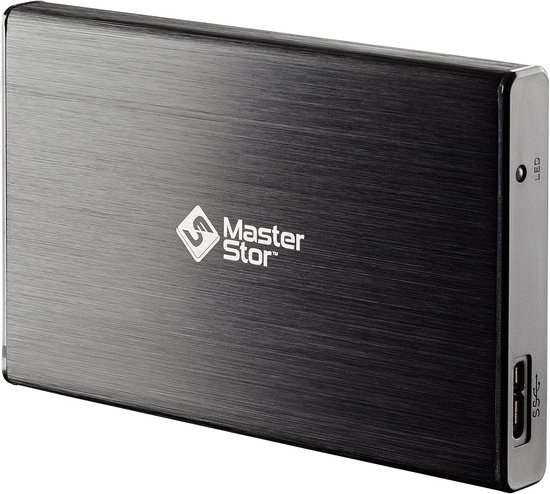 MasterStor One Touch Backup Externe Harde Schijf Drive USB 3.0 2,5-inch SATA Super-Fast Laptop Harde Schijf Draagbare Harde Schijf MasterSto (80GB, 120GB, 160GB, 320GB, 500GB, 1 TB) Zwart — afbeelding 2