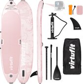 Roze stand-up paddleboard set met twee boards, peddel, pomp, vin, draagtas en GoPro. "Volledige All-in-One Set".