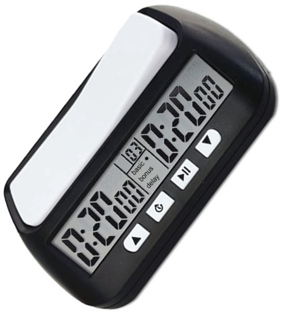 aladdien - Digitale Schaakklok - Hoorbaar Alarm - Ideaal voor Toernooien - Zwart - Voor Schaaktraining - Compact en Lichtgewicht