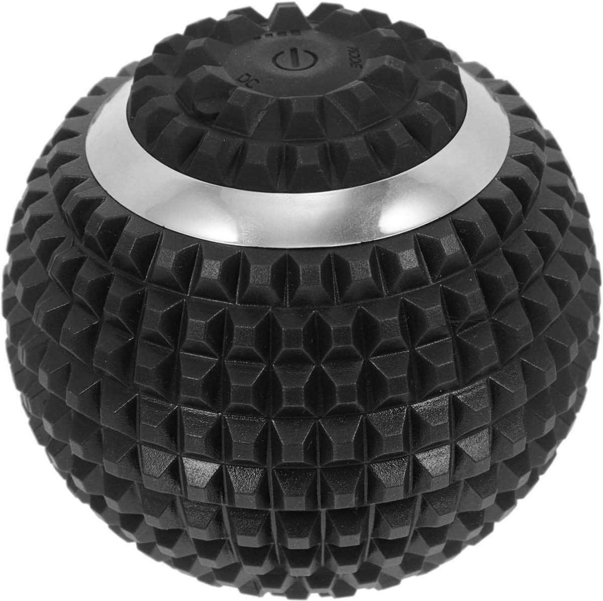 Massagebal - Zelfmassage apparaat - Spierontspanning - Vibrerende roller - 9.5 cm - Zwart