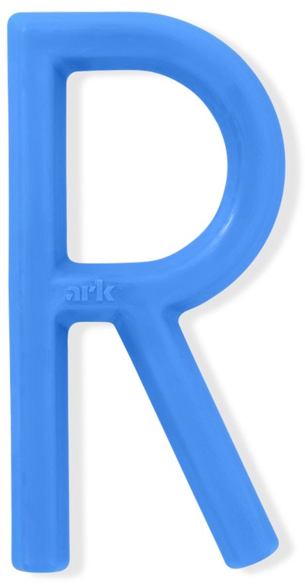 ARK Therapeutic bijtspeeltje letter R kauwspeelgoed blauw XXT stevig.