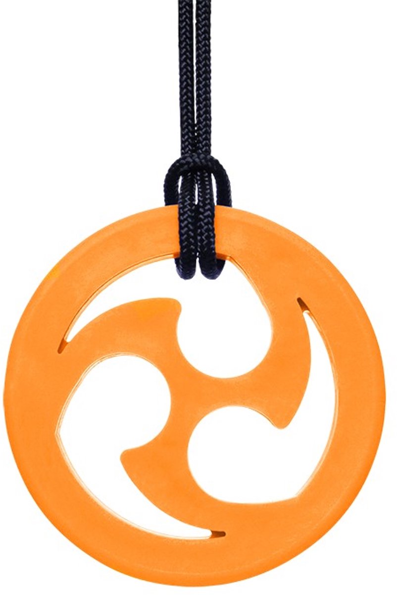 ARK Therapeutic kauwsieraad speelgoed Ninja Star oranje XXT stevig.