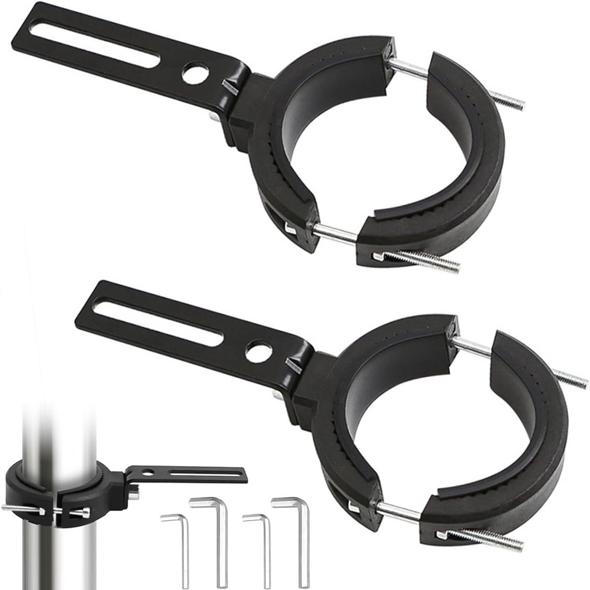 Universele Werklicht Houder voor Motorfietsen en Off-Road Voertuigen - Verstelbare 45-65 mm Tube Bevestiging voor Optimale Verlichting