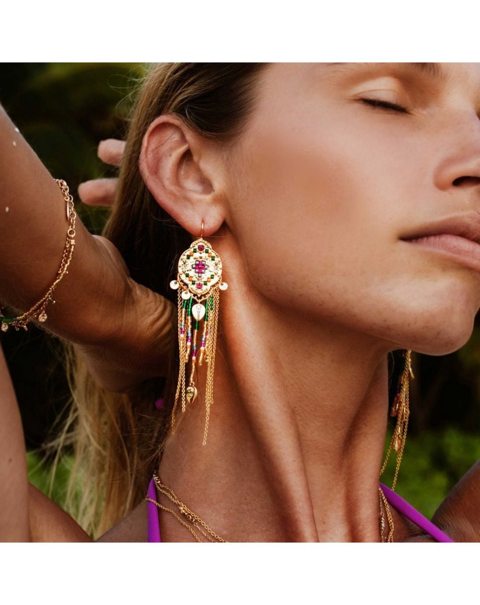 Hipanema Elmore gouden oorbellen