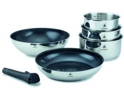Set 6 pièces amovible 'réactif' inox Laguiole LA-9120845