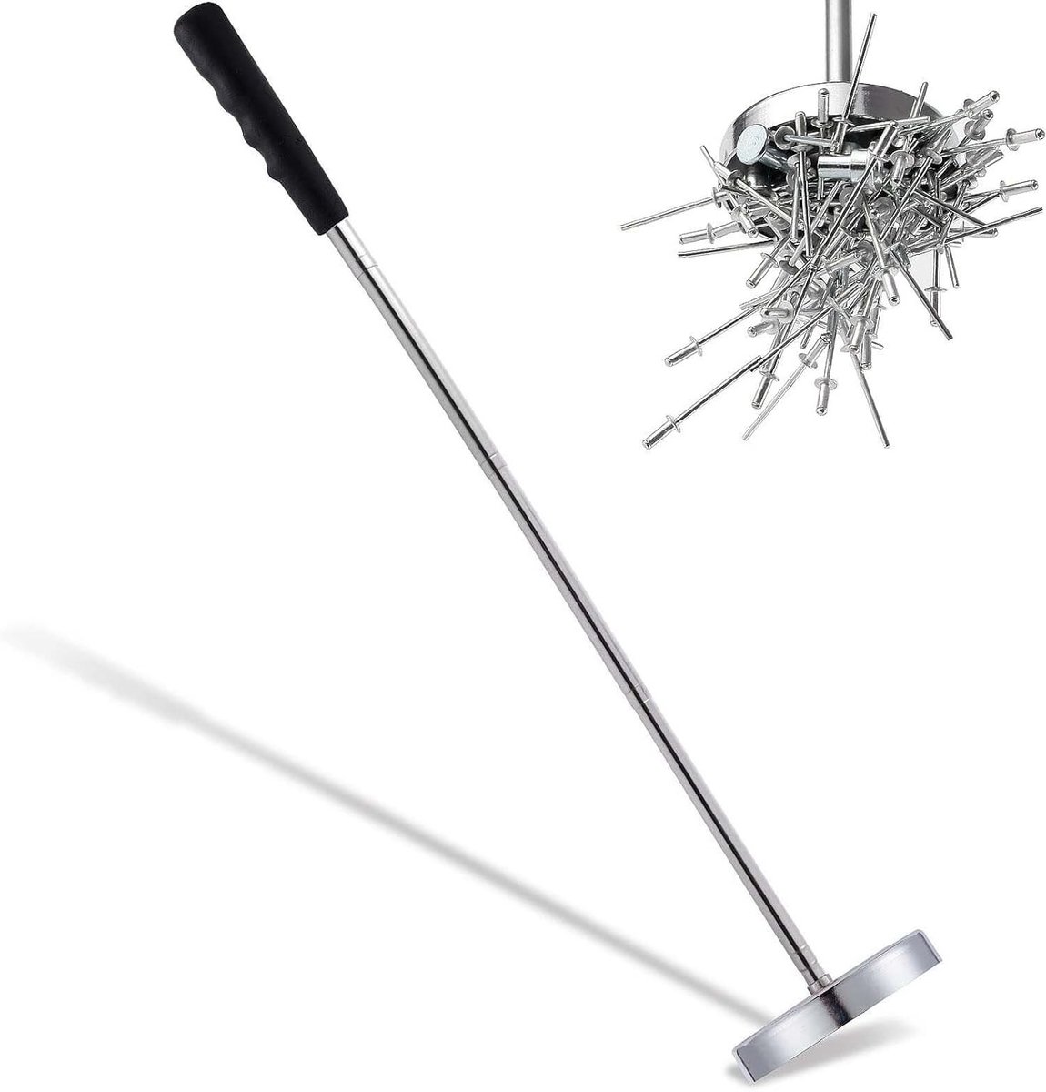 Verstelbare telescopische magnetische tang tot 15.8 kg voor metaalreparatie, 21.5 - 83.8 cm, handig en veelzijdig hulpmiddel
