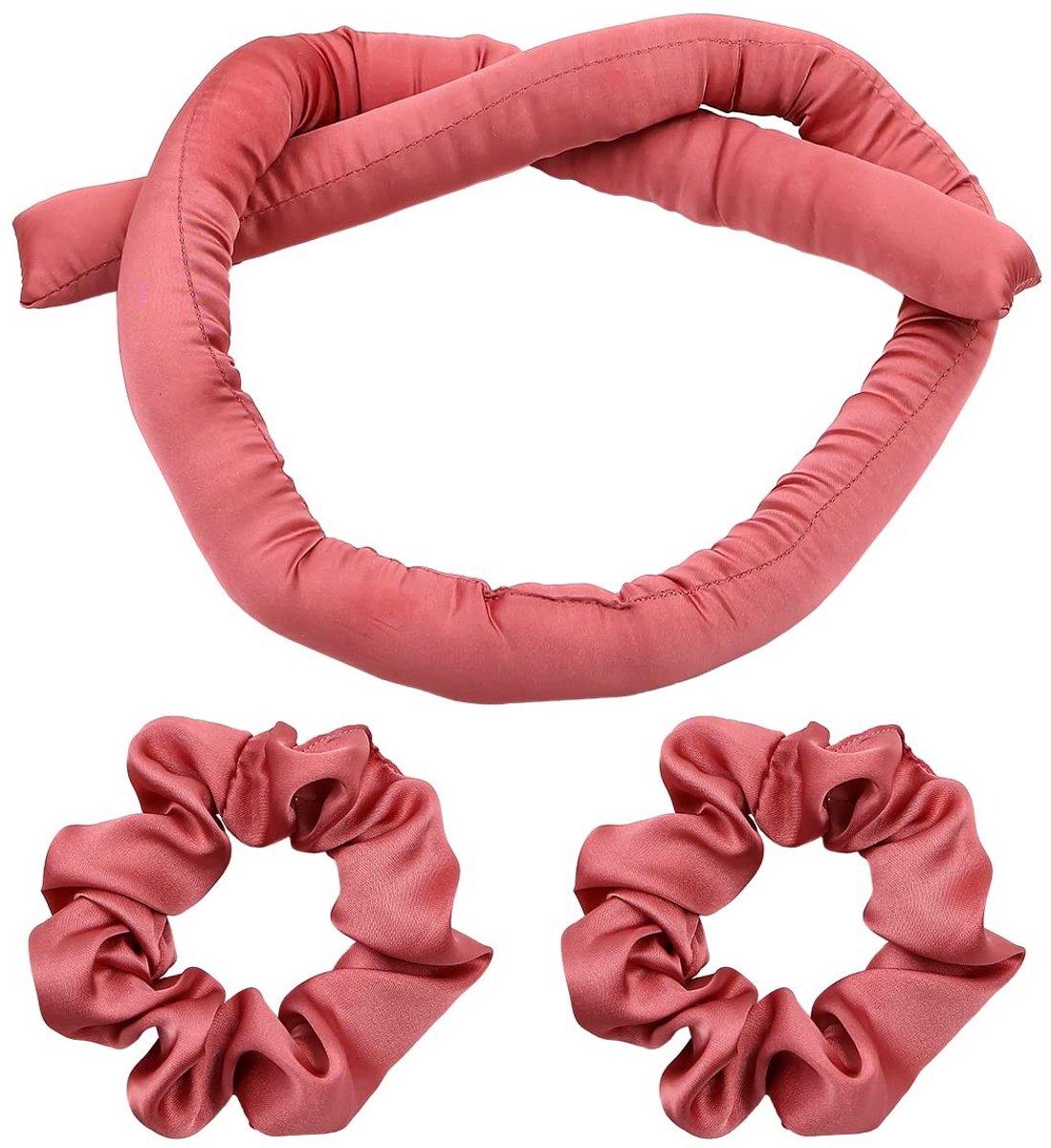 aladdien - Heatless Curls - Haarkrulspelden - Ideaal voor lang haar - Roze - DIY Hair Styling Tools - Comfortabel en veilig voor je haar - Geschikt ..
