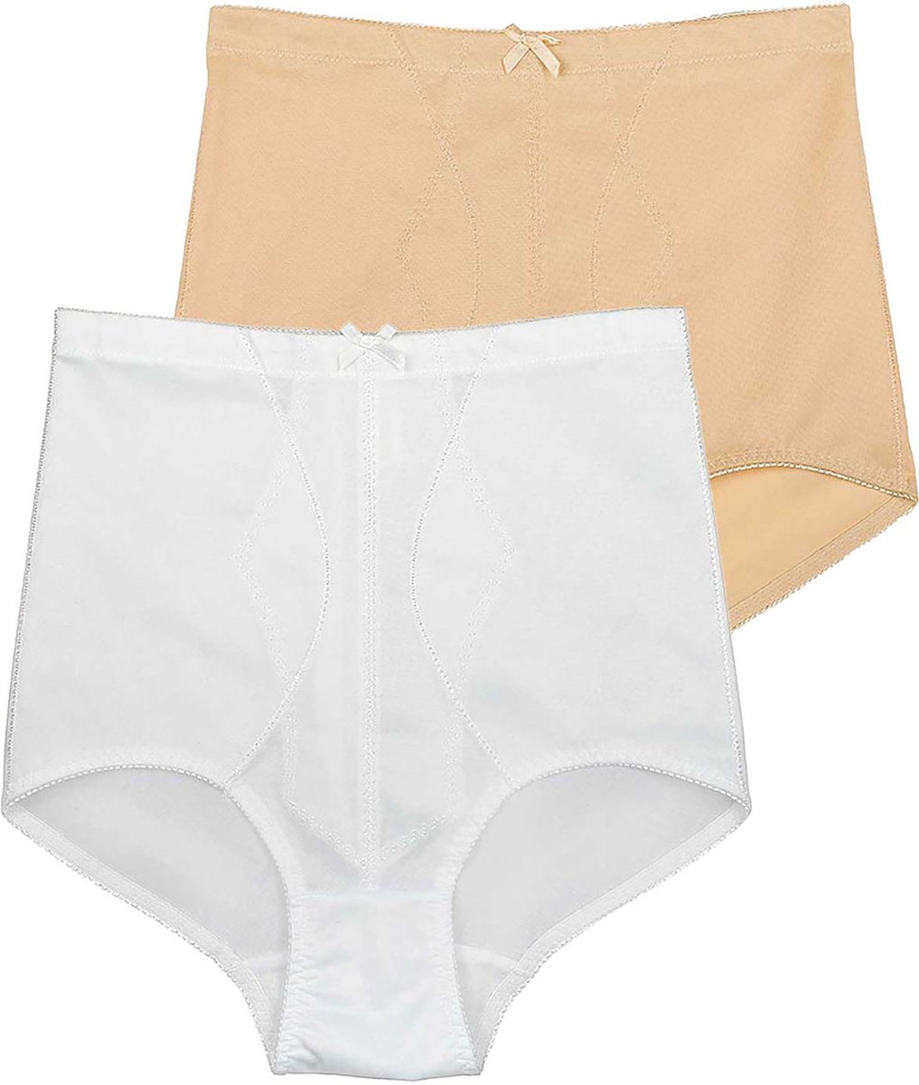 Sassa Verpakking van 2 Voordeelverpakking Bodice Broek Bodyforming wit poeder