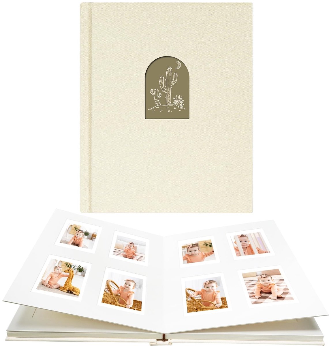 aladdien - Polaroid Foto Album - 104 Compartimenten - Perfect voor Instax Mini - Beige - Geschikt voor Polaroid Snap en Zip - Handig voor Foto's