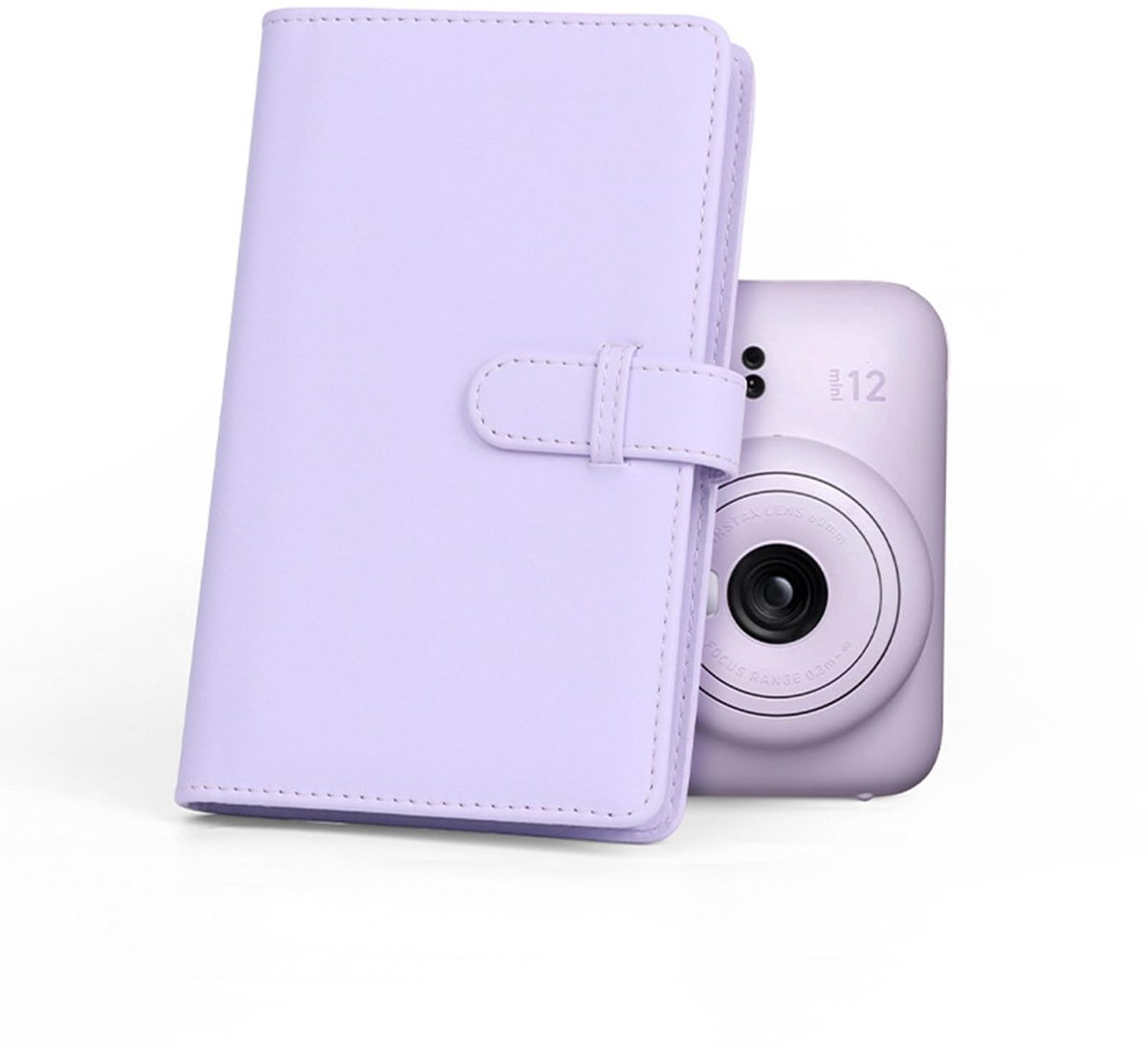 aladdien - Mini Foto Album - 108 Pockets - Voor 3 Inch Foto's - Paars - Voor Instant Camera's - Foto-opslag - Compact formaat - Geschikt voor versch..