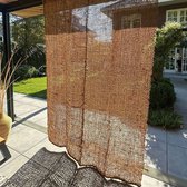 Kokos buitengordijn 100x210 cm - natuurlijk gordijn van kokosvezel voor terras & veranda