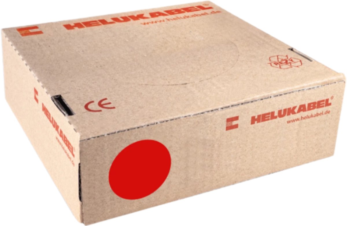 Montagedraad VDS 2.5mm² (H07V-K) 70° rood - per rol 100 meter (29149)