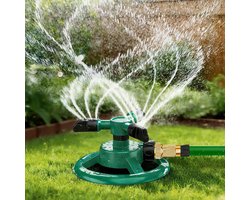 Sproeiers voor de tuin - Gazon- en tuinsproeier - Automatisch 360° draaiend voor een groot oppervlak - Grassproeier voor kinderen en huisdieren, waterpret