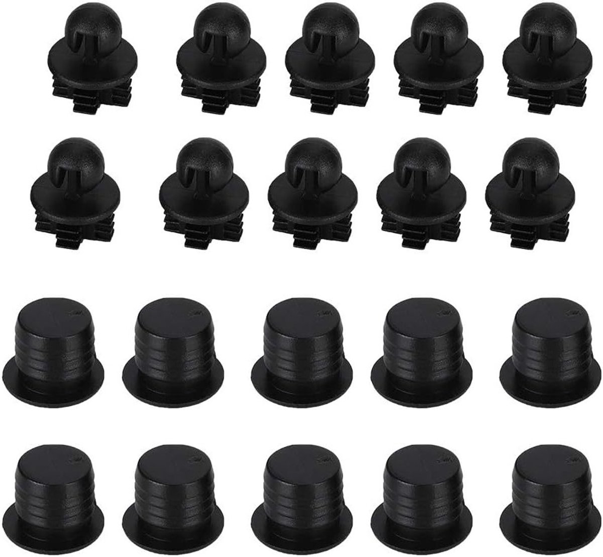 Duurzame Speaker Grille Frames voor Beveiliging en Bescherming van Geluidsystemen - 10 Paar Met Push Button Bevestigingen en Net Covers