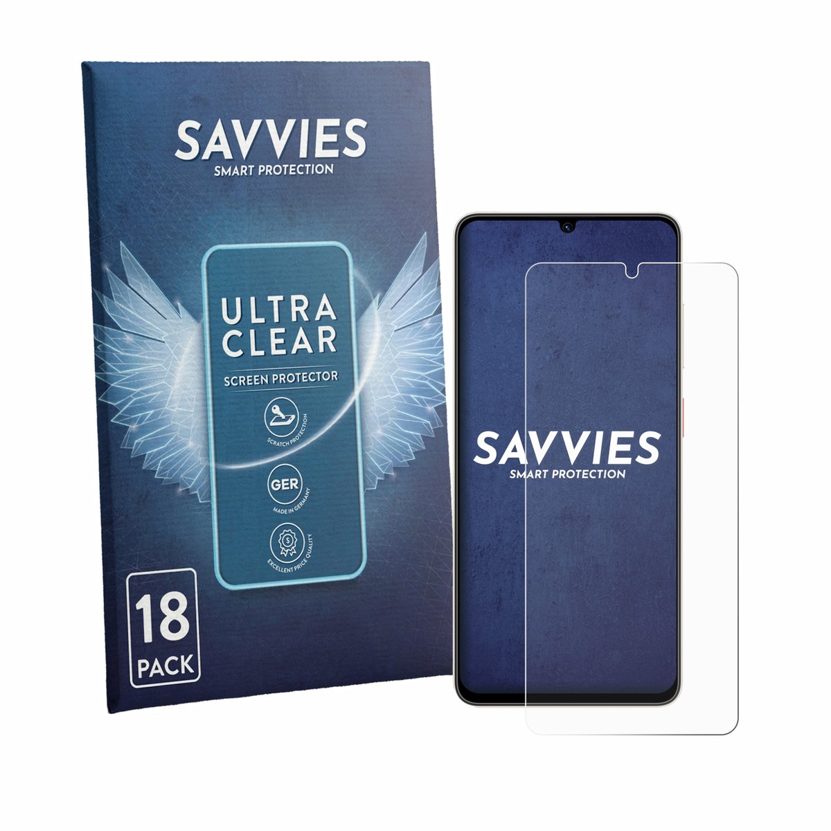 Savvies - Screenprotector voor ZTE Blade A56 - Folie Beschermfolie transparant 18 Stuks