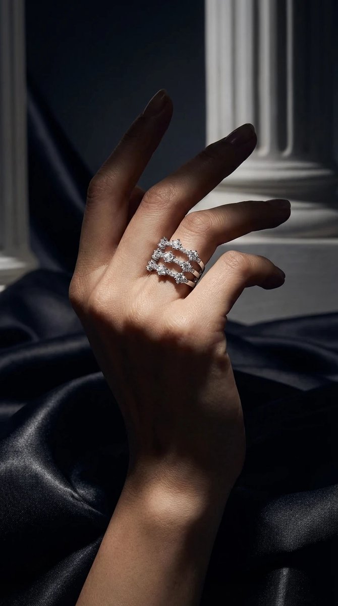 Dorvina 316L Staal Verkleurt Niet Sieraad Zilverkleurig Zirkonia Ster Model Dames Ring