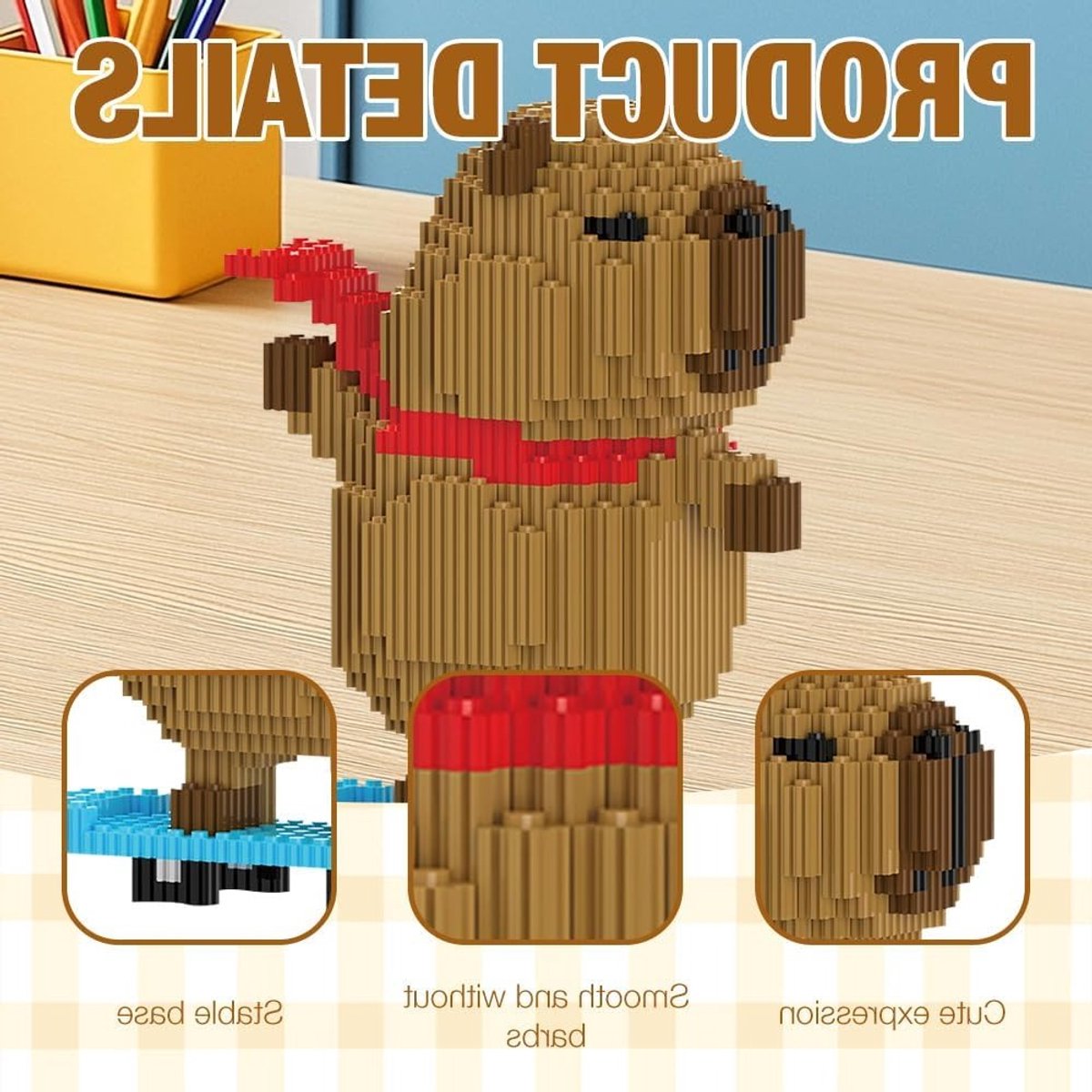 Dierlijke Bouwstenen Set, Micro Bouwblokjes voor Kinderen en Volwassenen, Creatieve DIY Speelgoedset met Skateboard Thema, Perfect voor Anime en Cartoon Liefhebbers