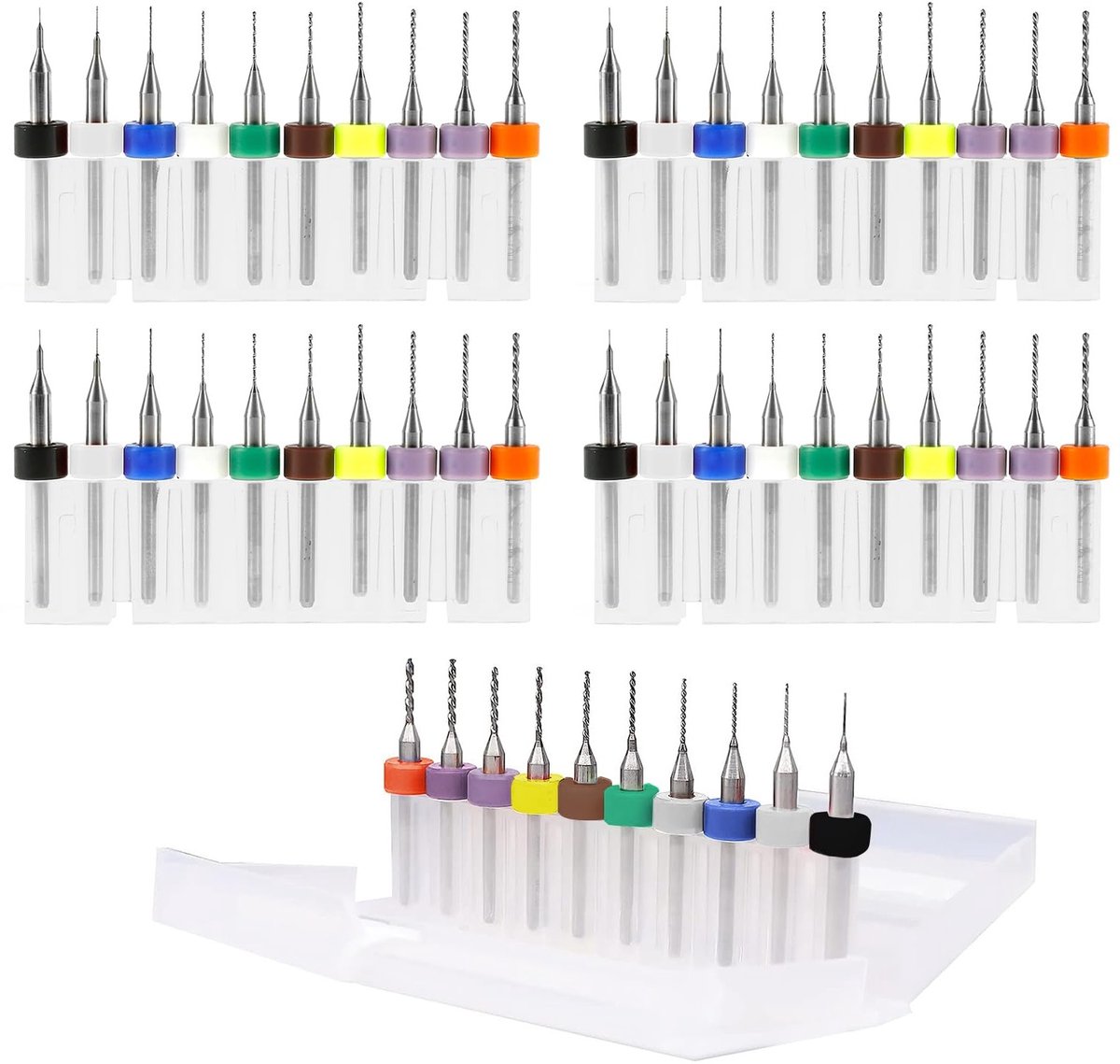Set van 40 Micro Boorbits voor PCB, 0.1mm-1mm, Geschikt voor CNC Graveren, Sieraden en Printplaten