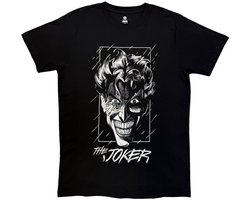 DC Comics Joker - Grin Heren Tshirt - M - Zwart