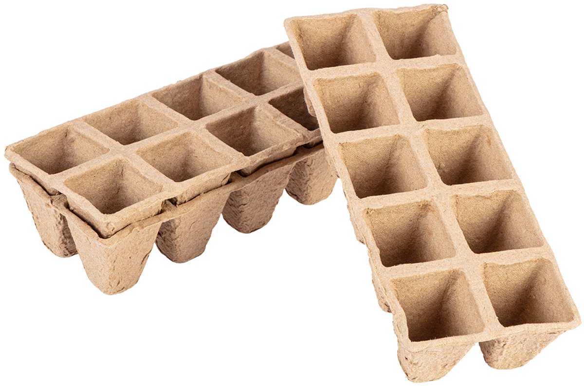 VERTO 15G466 - Kweekbak - 22 x 8.5 x 5.5 cm - Biologisch Afbreekbaar - 10 stuks
