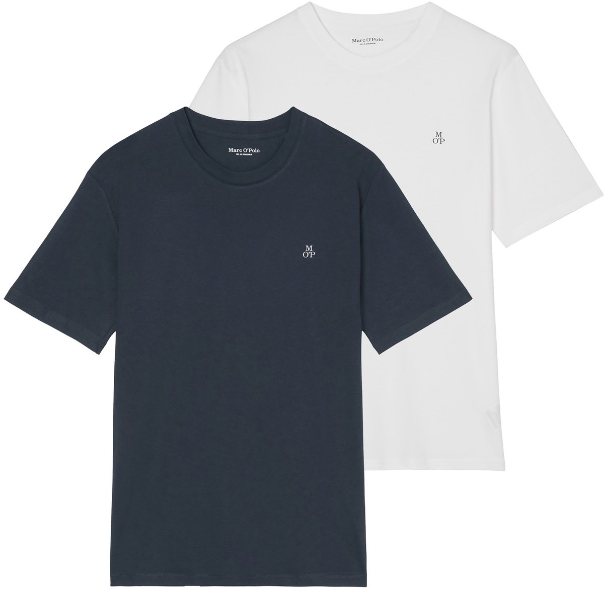 Marc O Polo T-shirt Small-Logo Set van 2