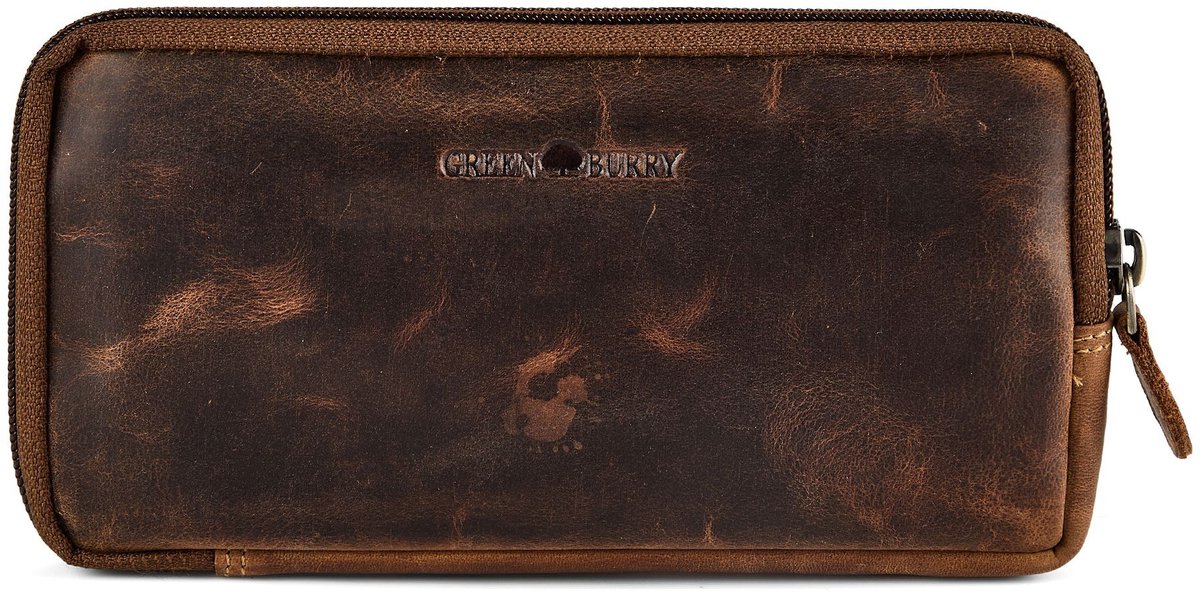 Greenburry Vintage Fanny pack Leer 19 cm - Unisex - braun