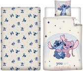 Lilo & Stitch Dekbedset - Dekbedovertrek - Hoeslaken - Kussensloop - Blauw