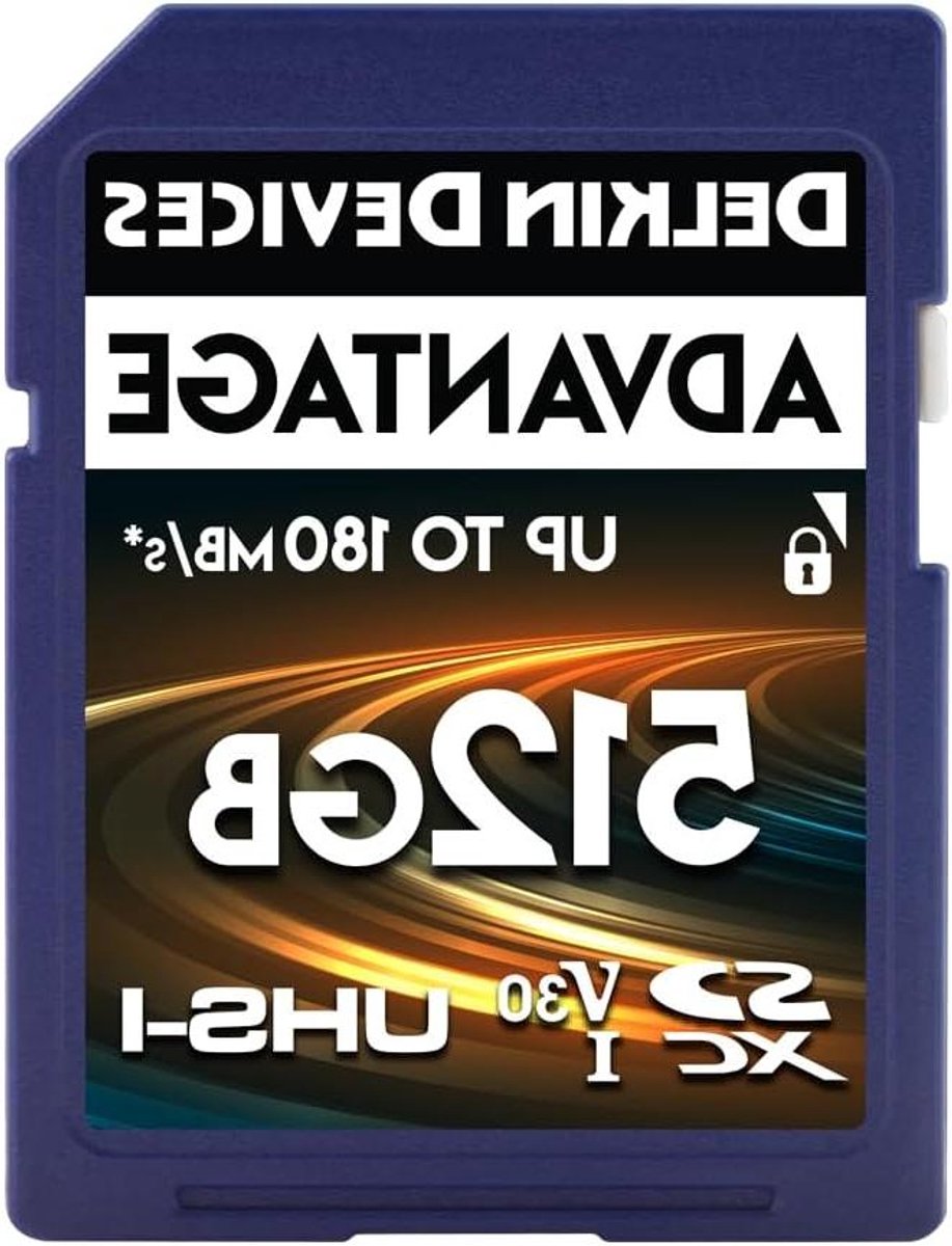 SDXC geheugenkaart - Snelle opslagkaart - 4K video opnemen - Water en schokbestendig - 512 GB - Zwart