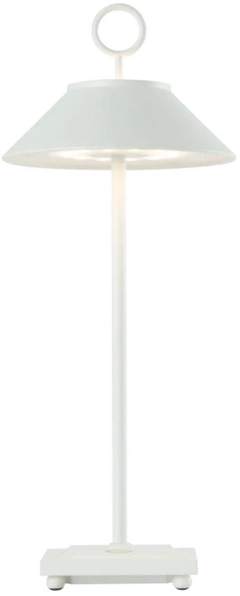 Ubiqua MARAIS Tafellamp | 2.2W 2700K/3000K | Oplaadbaar IP54 | Dimbaar | Wit