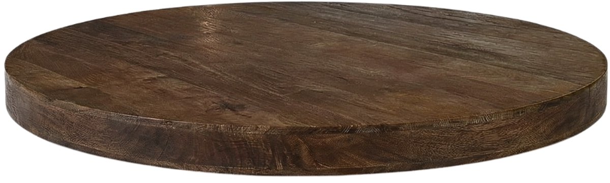 LABEL51 Modular Match Tafelblad - 1407 - Bruin - Hout - 130 cm - Rond - Straight