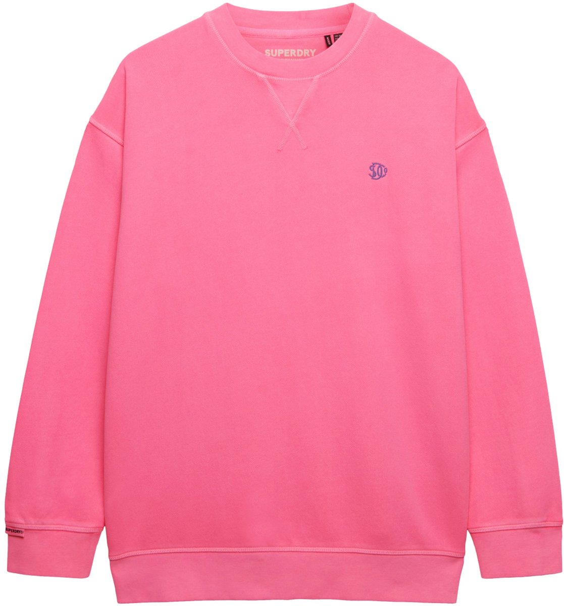 Superdry STUDIOS RELAXED CREW Dames Trui Dry Fluro Roze