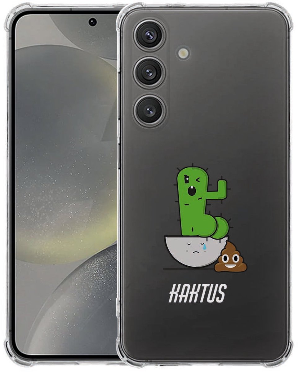Samsung Galaxy S25 FE Flexibele Back Cover - Cactus Poo TPU Antishock