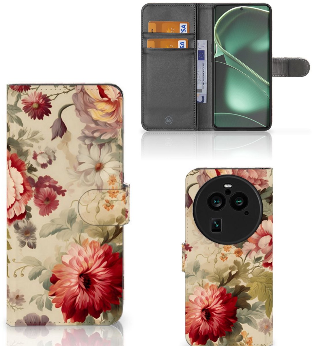 Hoesje voor OPPO Find X6 Pro Bloemen