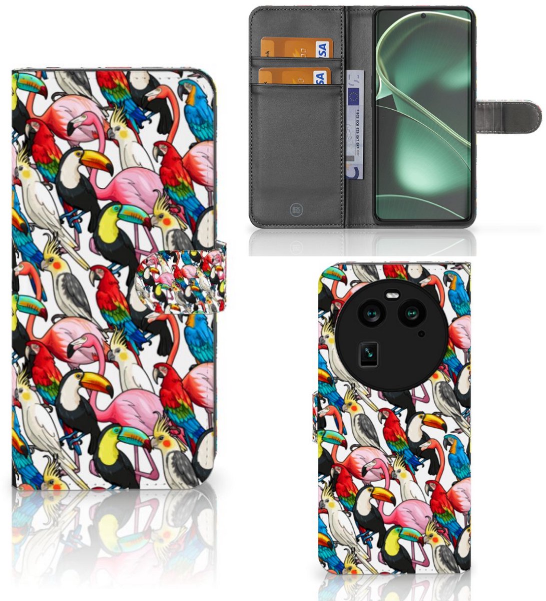 OPPO Find X6 Telefoonhoesje met Pasjes Birds