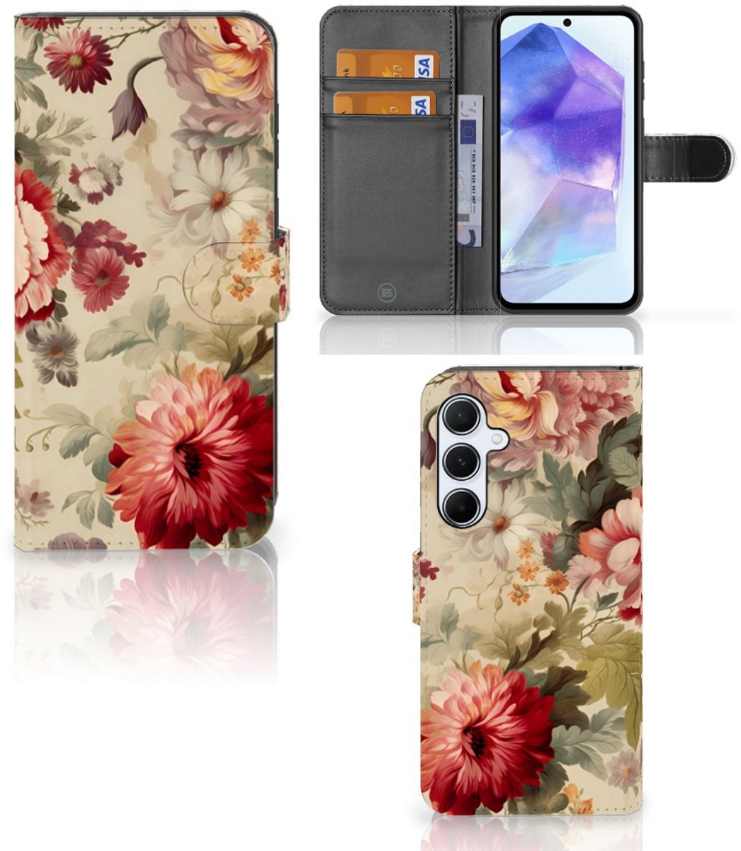 Hoesje voor Samsung Galaxy A55 Bloemen