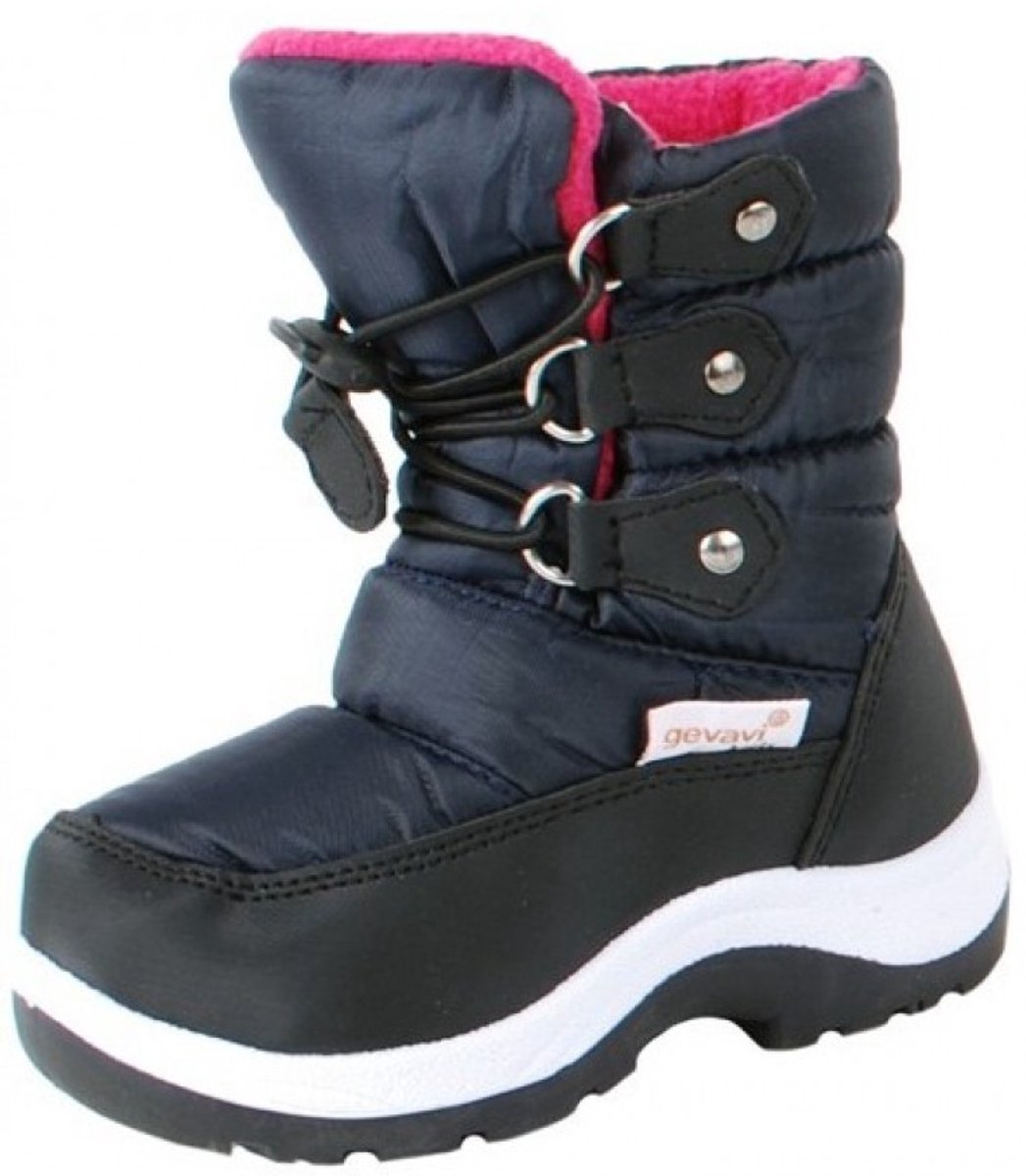 Donkerblauwe gevoerde snowboot 25
