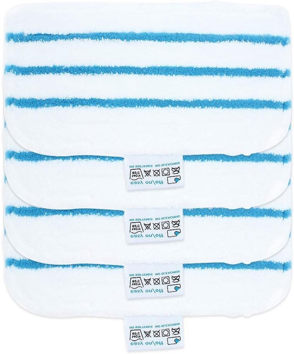 Microfiber Vervangende Schoonmaakpads voor Stoomreiniger - Geschikt voor Diverse Modellen, 4 Stuks, Effectieve Reiniging en Herbruikbaar
