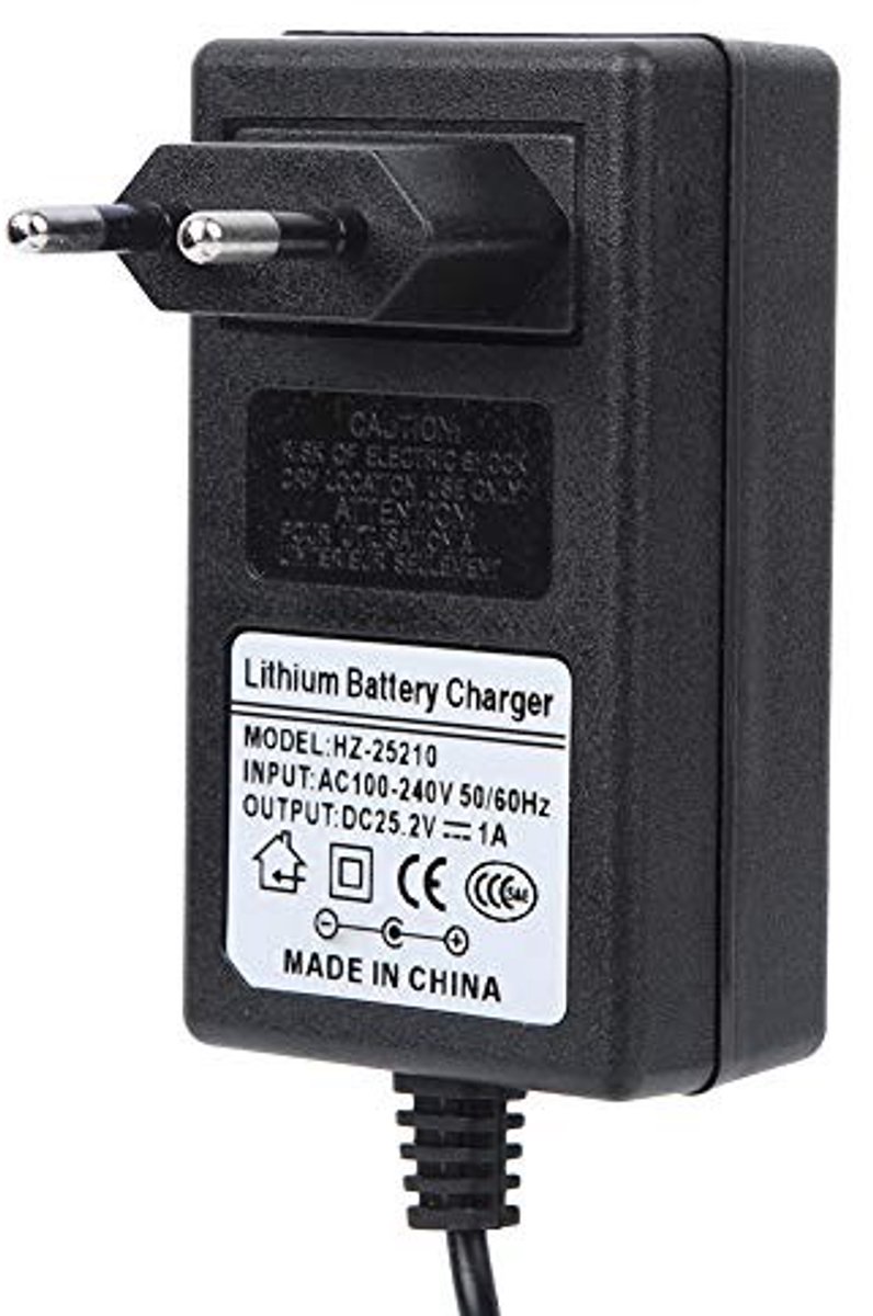 Allecto - Oplader Massage Gun - Draagbare Adapter - Met Overbelastingsbeveiliging - Ideaal voor Thuisgebruik - 25.2V Oplader - Geschikt voor Divers...